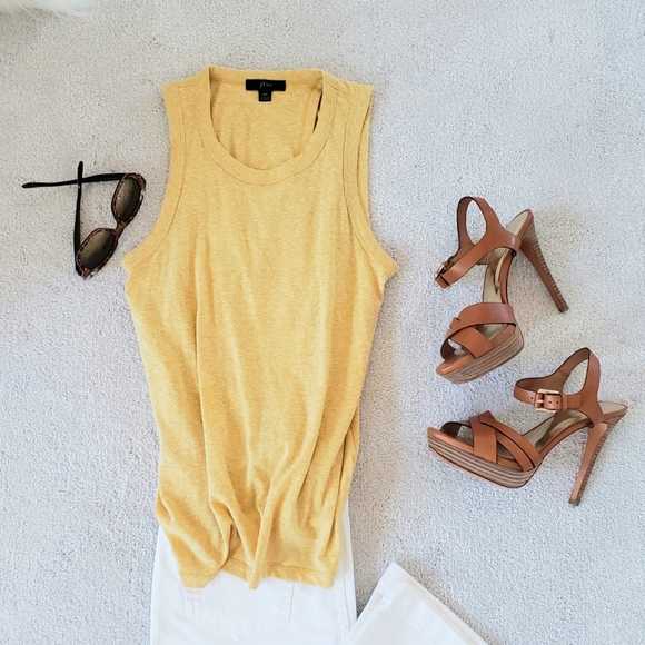 J. Crew Tops - J.CREW fold-over tie-back tank top